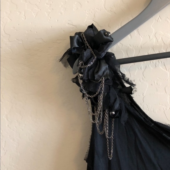 ALICE & Olivia one shoulder embellished top - Picture 6 of 9